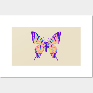 Purple Tiger Butterfly Posters and Art